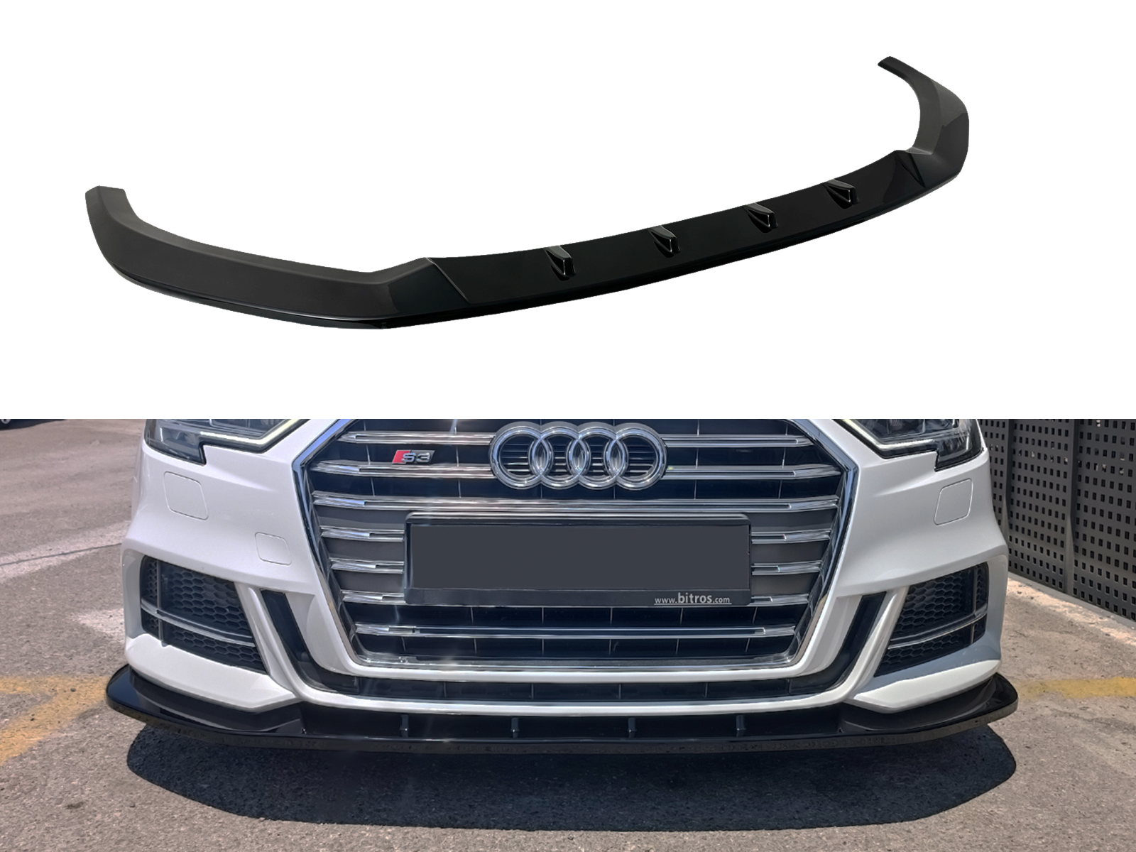 Motordrome - Εμπρός Σπλίτερ για Audi S3 / A3 S-Line 8V Facelift Sportback - 1 Τεμ.  (K187-003)