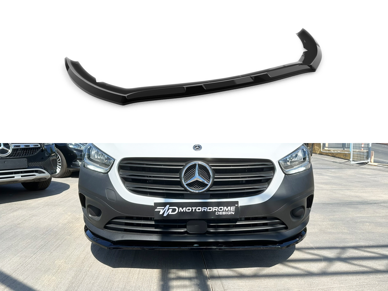 Motordrome - Εμπρός Σπλίτερ για Mercedes Citan Mk2 (2021-) - 1 Τεμ.  (K204-001)