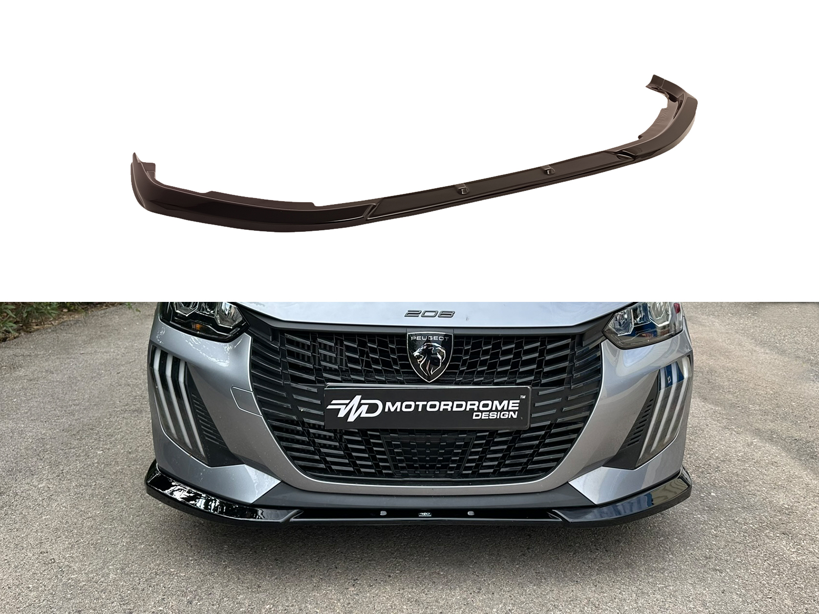 Motordrome - Εμπρός Σπλίτερ για Peugeot 208 Mk2 Facelift (2023-) - 1 Τεμ.  (K173-001)