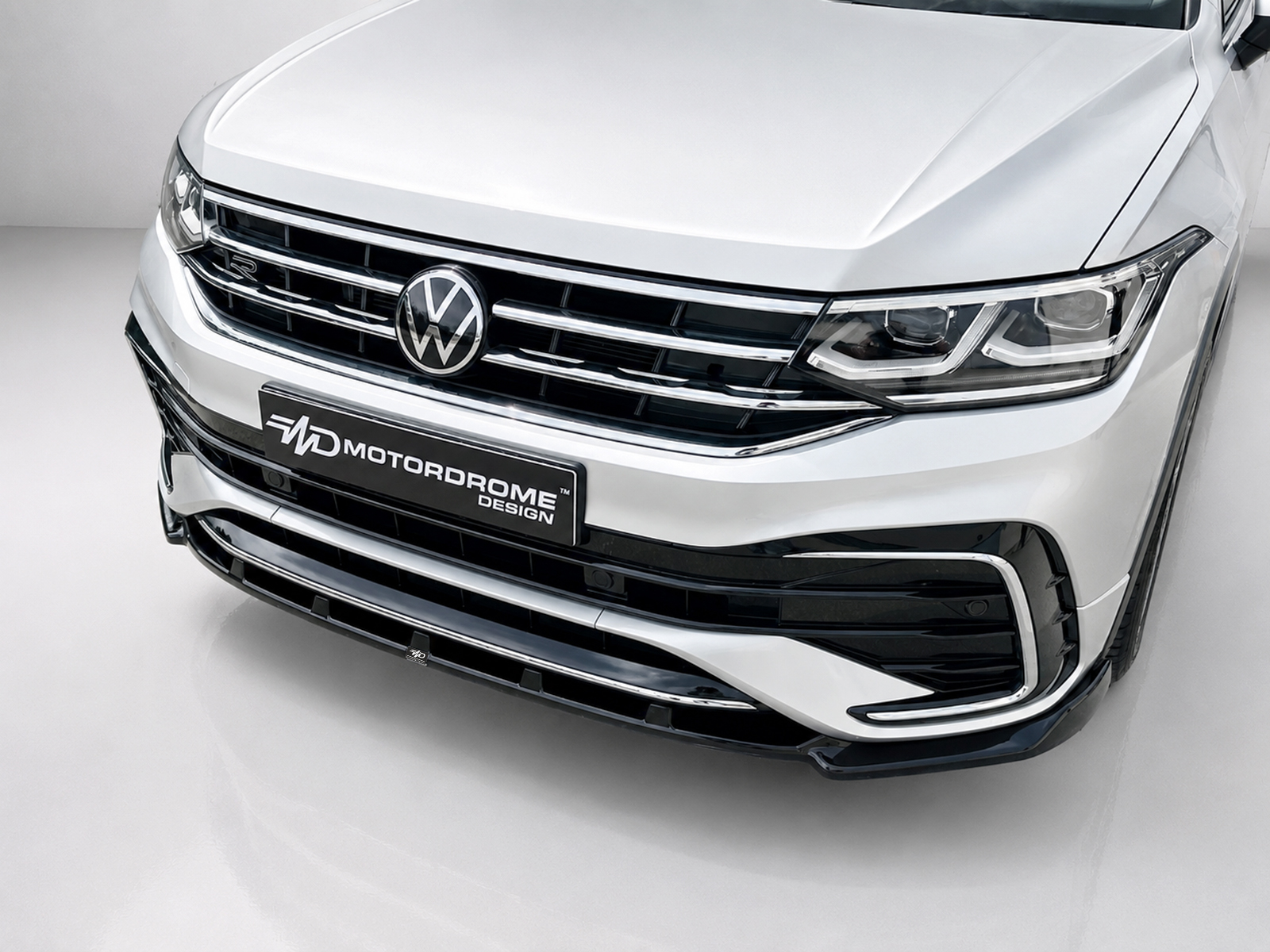 MOTORDROME - Εμπρός Σπλίτερ Για Volkswagen Tiguan R / R-line MK2 Facelift (2020-2024) - 1 Τεμ.  (K218-001) - Thumbnail 3
