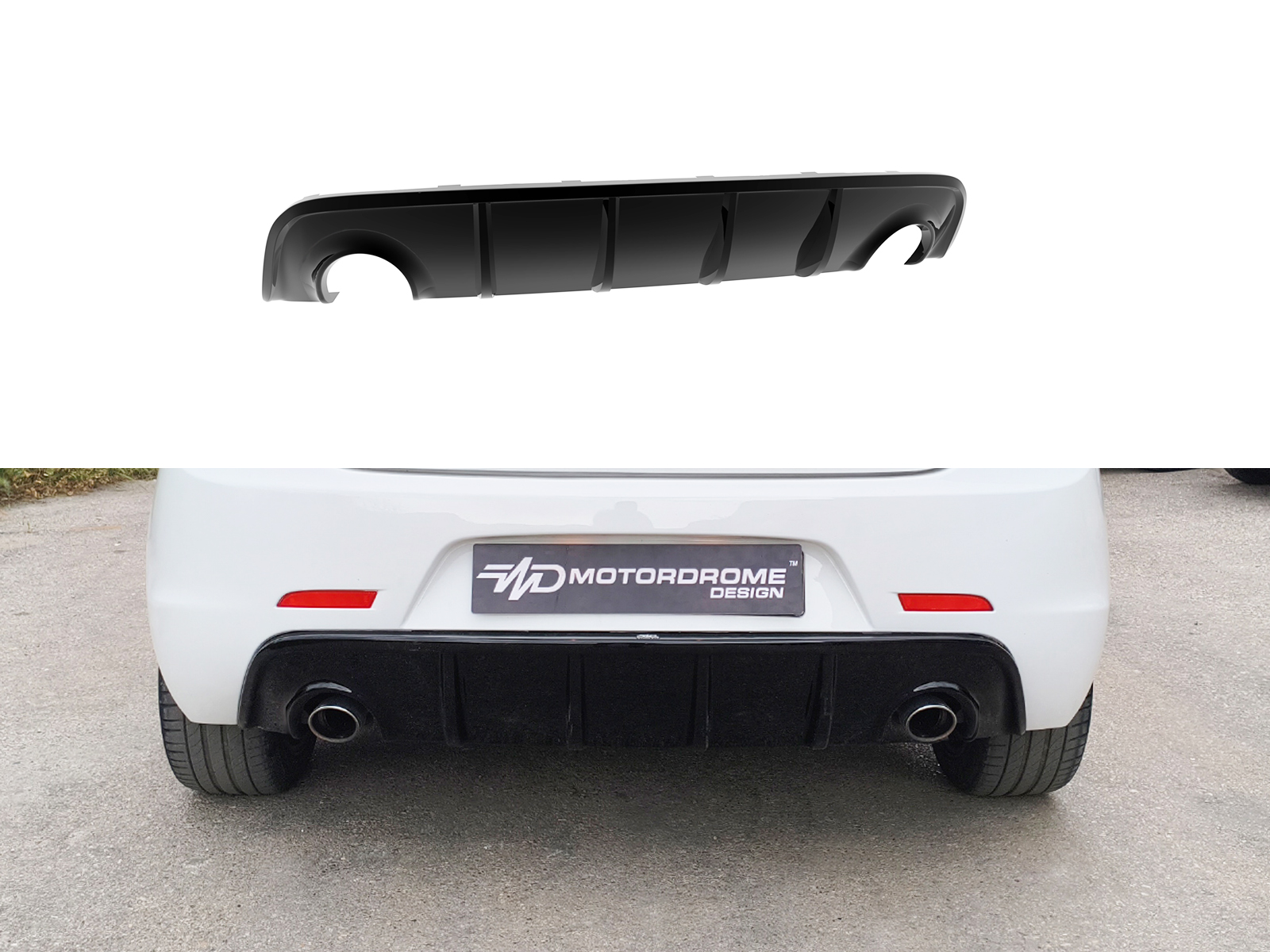 Motordrome - Πίσω Διαχύτης για Alfa Romeo Giulietta (Εξάτμιση L+R) - 1 Τεμ. (K166-001)