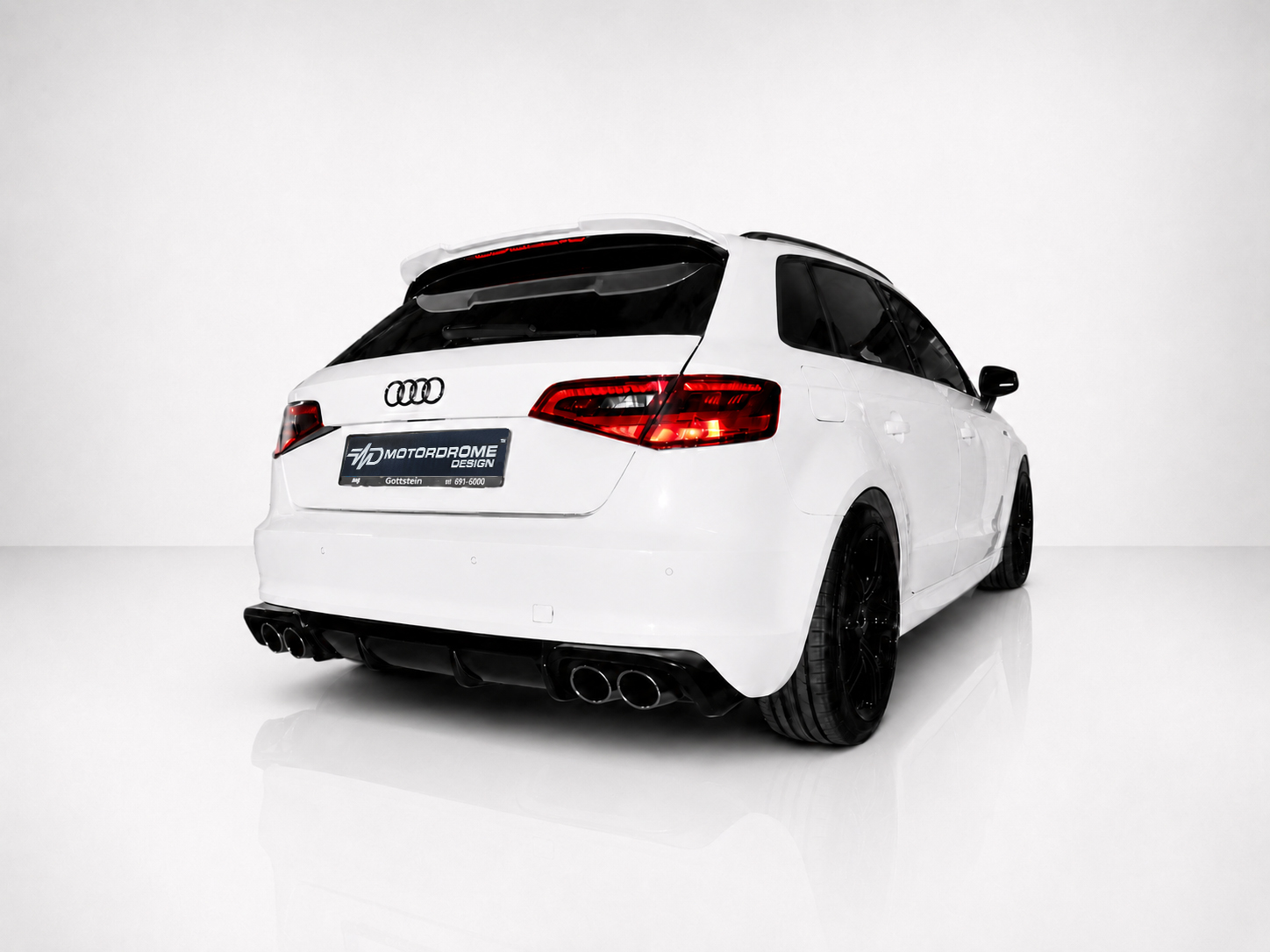 Motordrome - Πίσω Διαχύτης για Audi A3 8V Sportback (2013-2016) (Εξάτμιση L+R) - 1 Τεμ. (K152-002)
