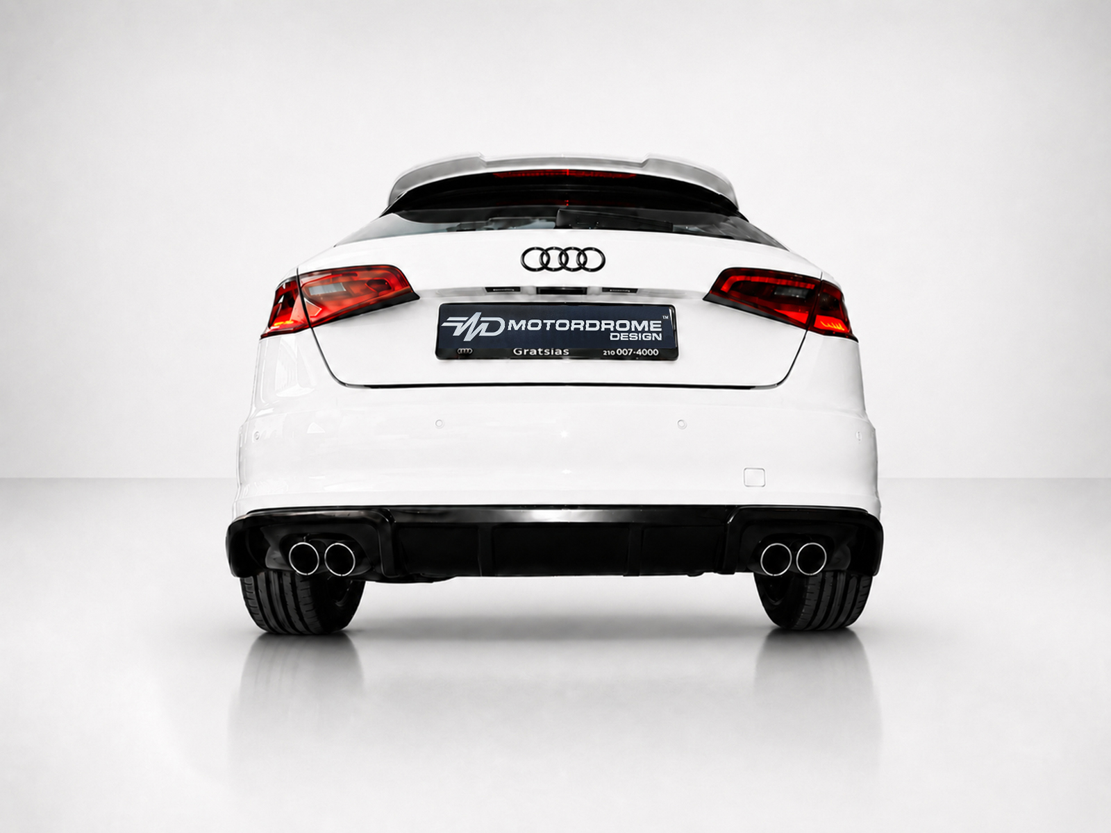 MOTORDROME - Πίσω Διαχύτης Για Audi A3 8V Sportback (2013-2016) (εξάτμιση L+r) - 1 Τεμ.  (K152-002) - Thumbnail 2