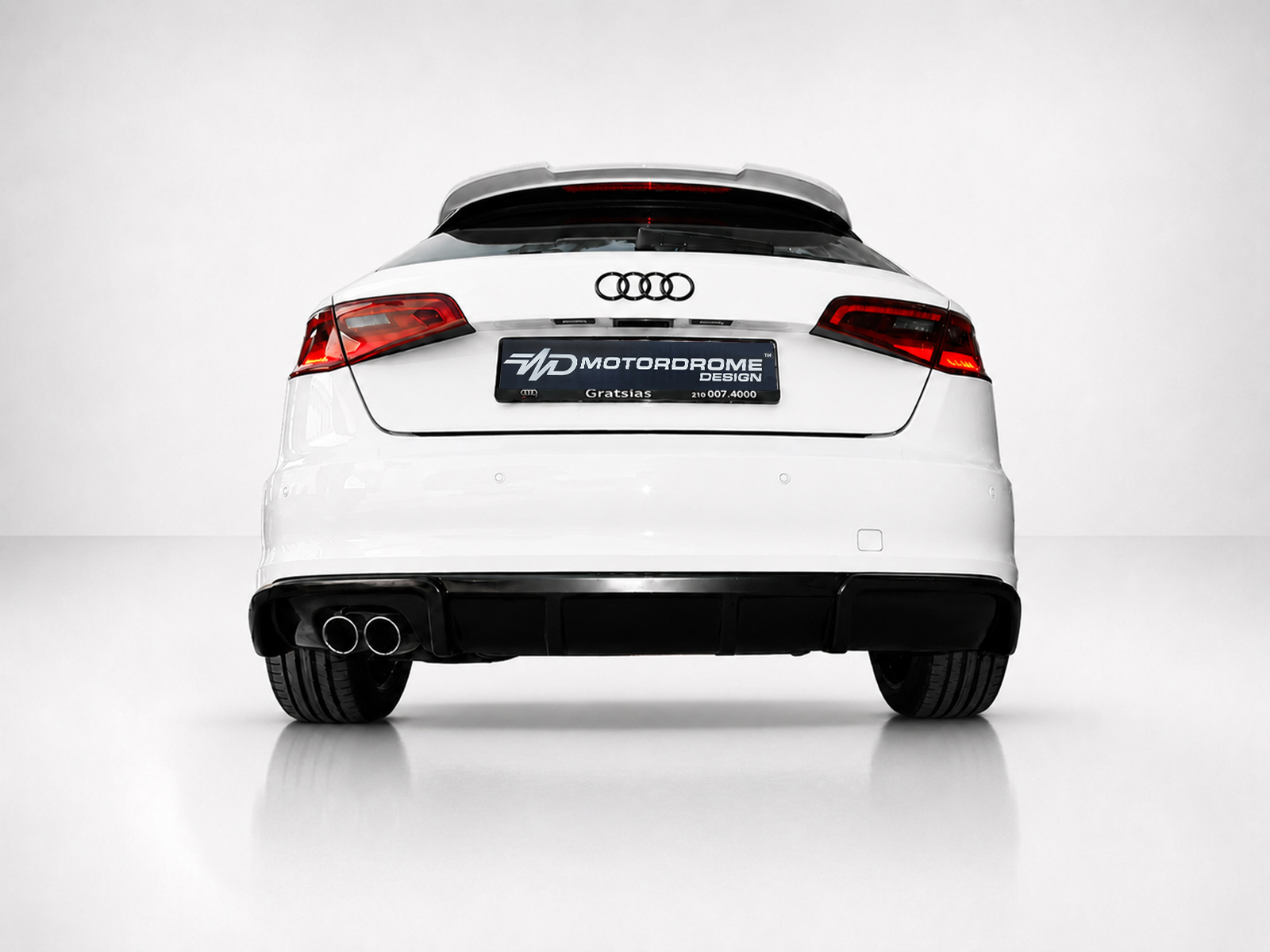 MOTORDROME - Πίσω Διαχύτης Για Audi A3 8V Sportback (2013-2016) (μονή Εξάτμιση) - 1 Τεμ.  (K152-001) - Thumbnail 2