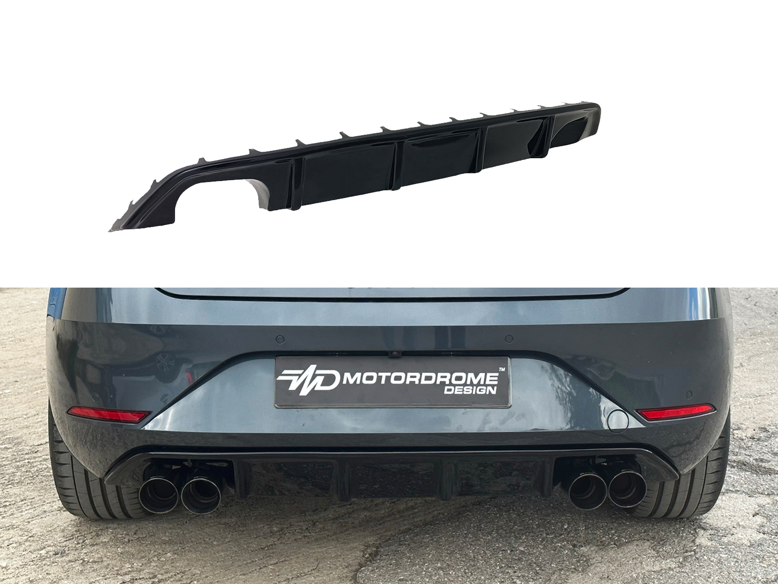 Motordrome - Πίσω Διαχύτης για Seat Leon Mk4 FR (2020-) - 1 Τεμ.  (K181-004)