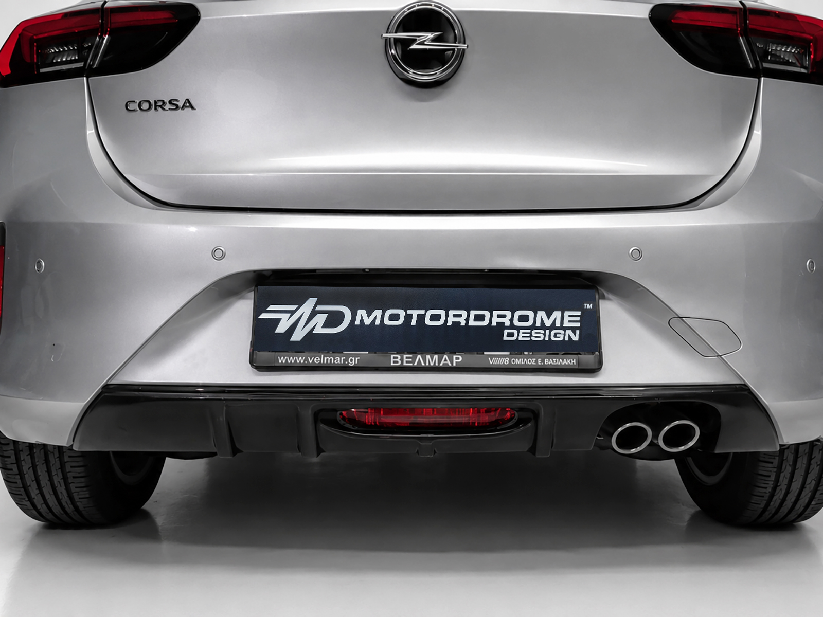 Motordrome - Πίσω Διαχύτης με Διπλή Εξάτμιση για Opel Corsa F GS-Line (2019-) - 1 Τεμ.  (K163-004)