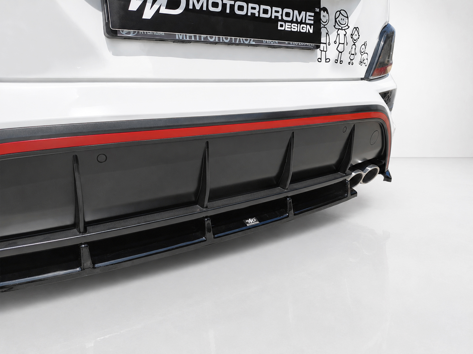 MOTORDROME - Πίσω Σπλίτερ Για Hyundai Kona N-line MK1 Facelift - 1 Τεμ.  (K223-003) - Thumbnail 3
