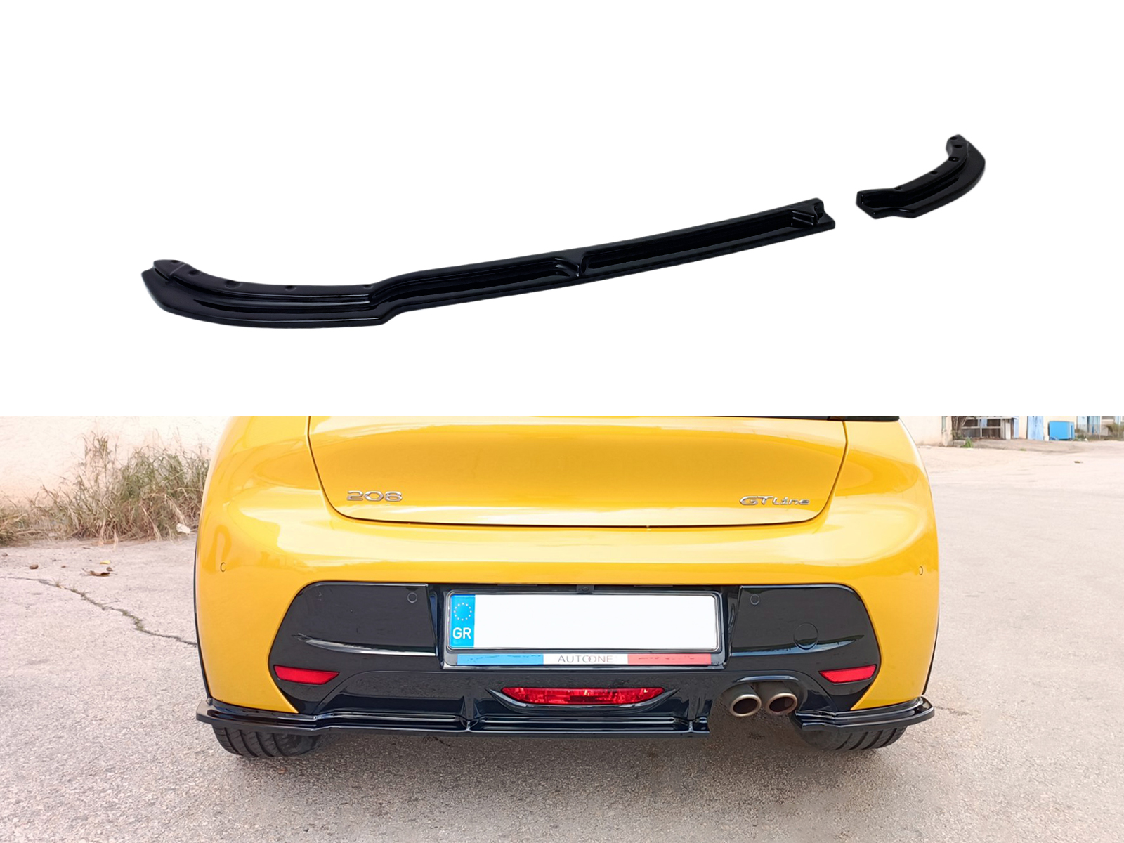 Motordrome - Πίσω Σπλίτερ για Peugeot 208 Mk2 (2019-) - 1 Τεμ. (K173-005)