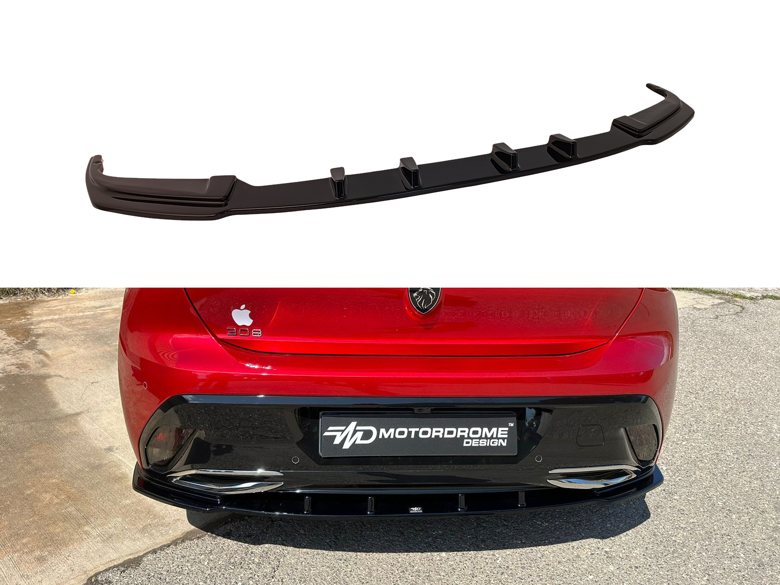 Motordrome - Πίσω Σπλίτερ για Peugeot 308 Mk3 Hatchback (2021-) - 1 Τεμ. (K189-003)