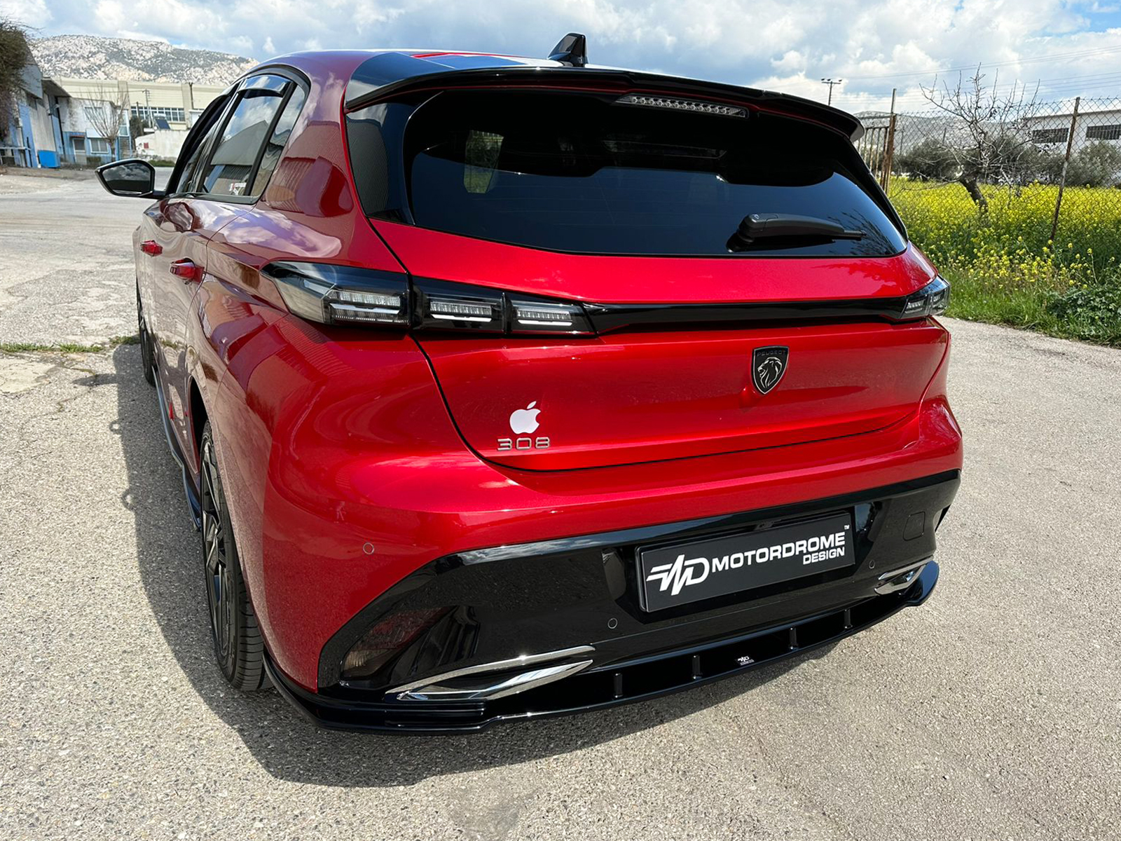 MOTORDROME - Πίσω Σπλίτερ Για Peugeot 308 MK3 Hatchback (2021-) - 1 Τεμ.  (K189-003) - Thumbnail 3