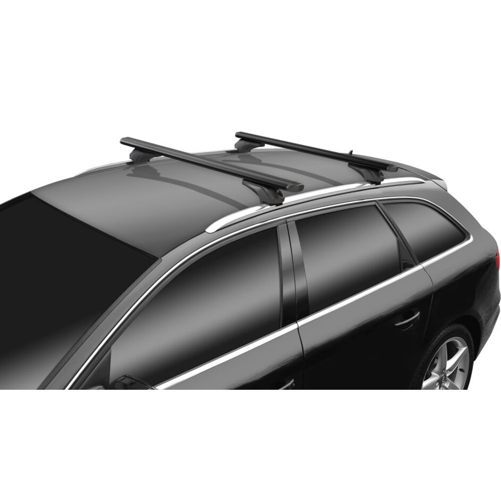 MENABO Μπαρες Αλουμινιου Sonic Black Xl 130 Cm Σε Μαυρο Χρωμα Για Kgm Actyon 07/2024 >  5πορτο / Suv Με Flush Rails - 2 Τεμ. (14690/MB) - Thumbnail 2