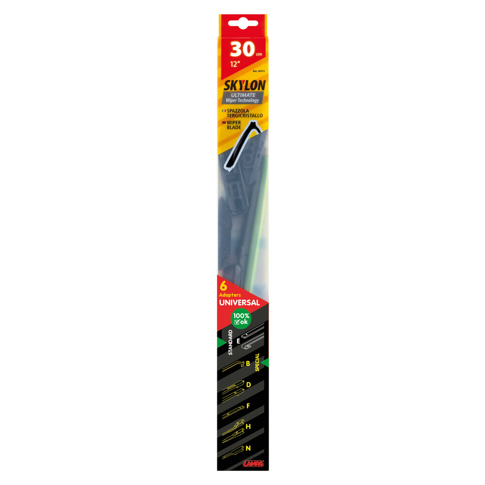 LAMPA – Υαλοκαθαριστήρας Skylon Multi-fit System 30CM (12''), Αθόρυβη & Αποτελεσματική Σάρωση Παντός Καιρού – 1 Τεμ. (L1931.1) - Thumbnail 4