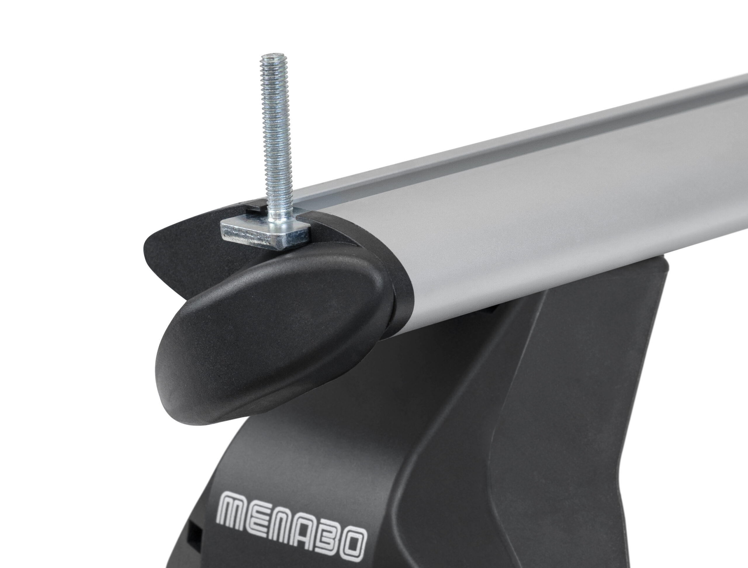 MENABO Ολοκληρωμένο Σετ Μπάρες Οροφής Αλουμινίου Omega Plus L 130 Cm Σε Ασημί Χρώμα Για Fiat 500L / 500L Living / 500L Trekking 5 Doors 2012> - 2 Τεμ. (10050/MB+14730/MB) - Thumbnail 9