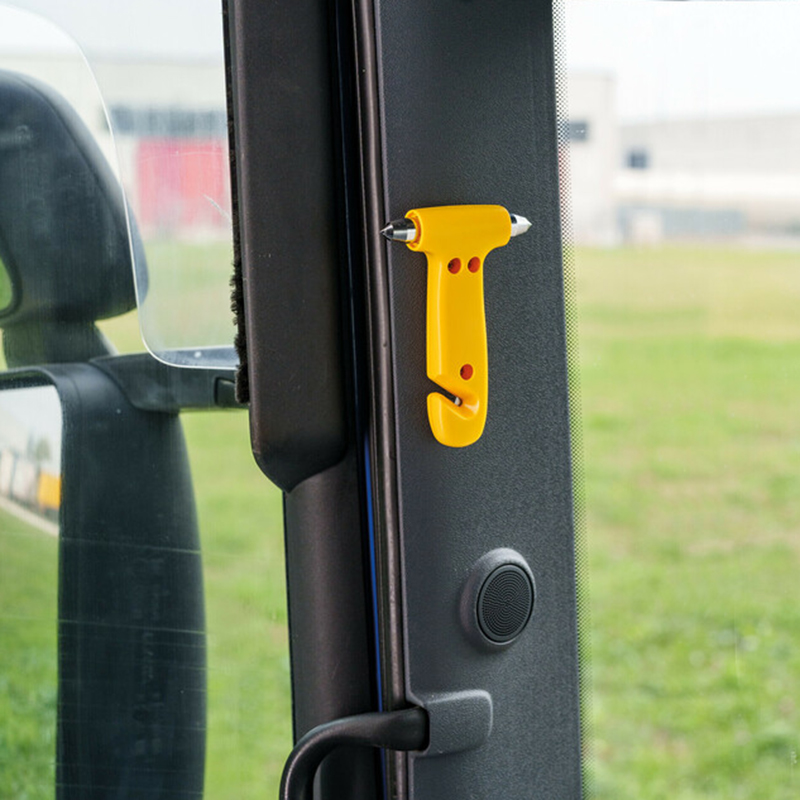 LAMPA - Θραύστης Τζαμιού Με Κοπτικό Ζώνης 2 Σε 1 Emergency Escape Tool Σε Κίτρινο Χρώμα - 1 Τεμ. (L4807.0) - Thumbnail 4
