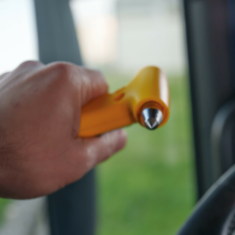 LAMPA - Θραύστης Τζαμιού Με Κοπτικό Ζώνης 2 Σε 1 Emergency Escape Tool Σε Κίτρινο Χρώμα - 1 Τεμ. (L4807.0) - Thumbnail 6