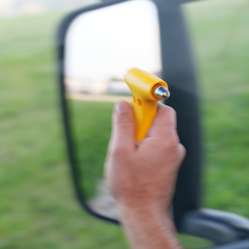 LAMPA - Θραύστης Τζαμιού Με Κοπτικό Ζώνης 2 Σε 1 Emergency Escape Tool Σε Κίτρινο Χρώμα - 1 Τεμ. (L4807.0) - Thumbnail 7