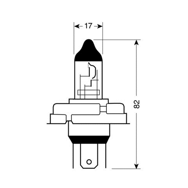 H5 Λαμπα Αλογονου 12V 60/55W - Thumbnail 2