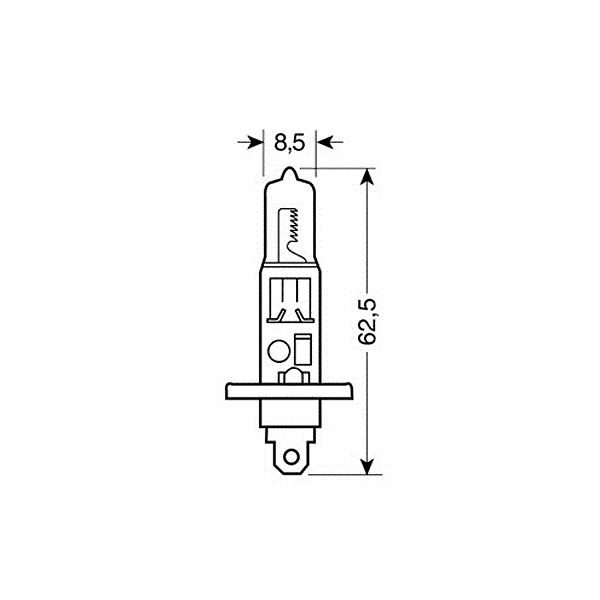 H1 Αλογονου 12V/55W 62.5MM P14,5S Λαμπα - Thumbnail 2