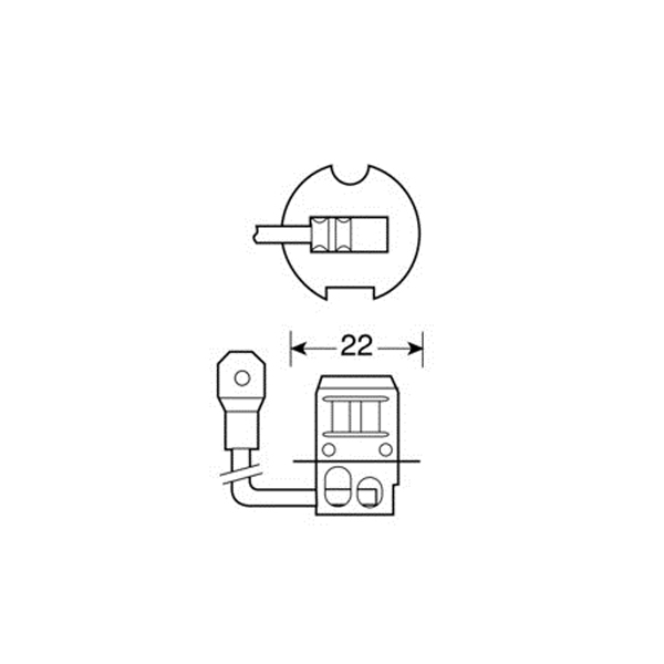 H3 Αλογονου 12V/55W 42MM PK22S - Thumbnail 3