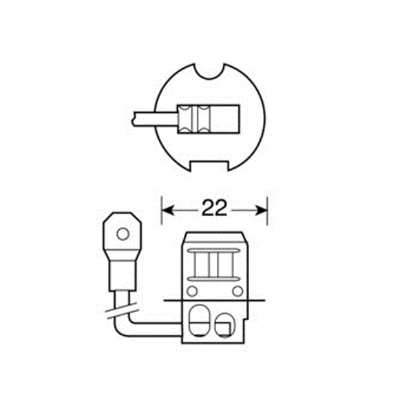 H3 Αλογονου 12V/100W 42MM PK22S Λαμπα - Thumbnail 3