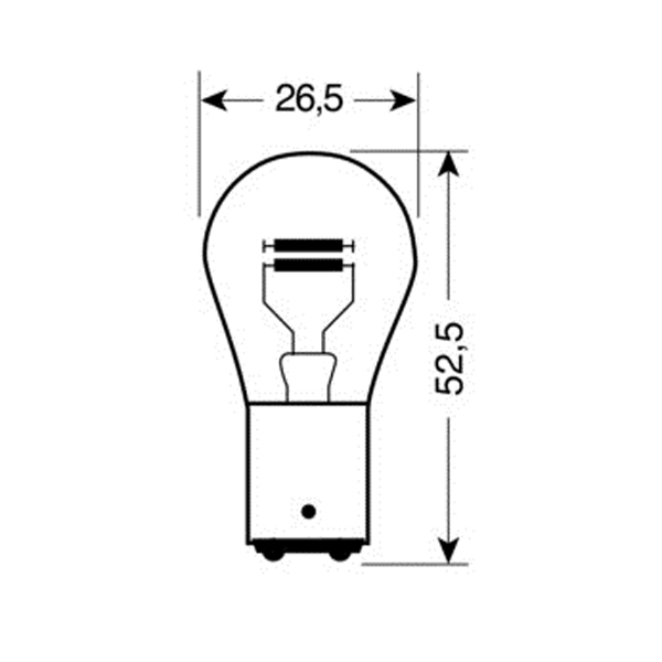Λαμπα Διπολικη 12V/21/5W (P21/5W) - Thumbnail 2