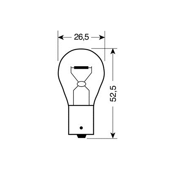 Λαμπακι 12V/PY21W BAU15S - Thumbnail 2