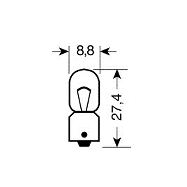Λαμπα Μινιον 12V/4W (T4W) - Thumbnail 2