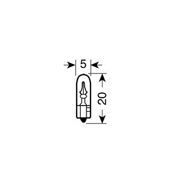 Λαμπα Ψειρα Ακαλυκη 12V/1.2W Τ5 - Thumbnail 2