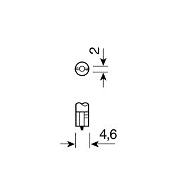 Λαμπα Ψειρα Ακαλυκη 12V/1.2W Τ5 - Thumbnail 3