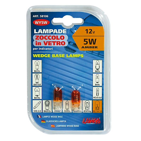 Λαμπα Ακαλυκη 12V/5W WY5W - Thumbnail 4