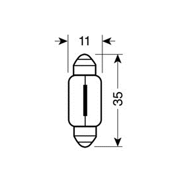 Σετ Λαμπακια Λαμπες Σετ 10τεμ C10W SV8,5 - Thumbnail 2