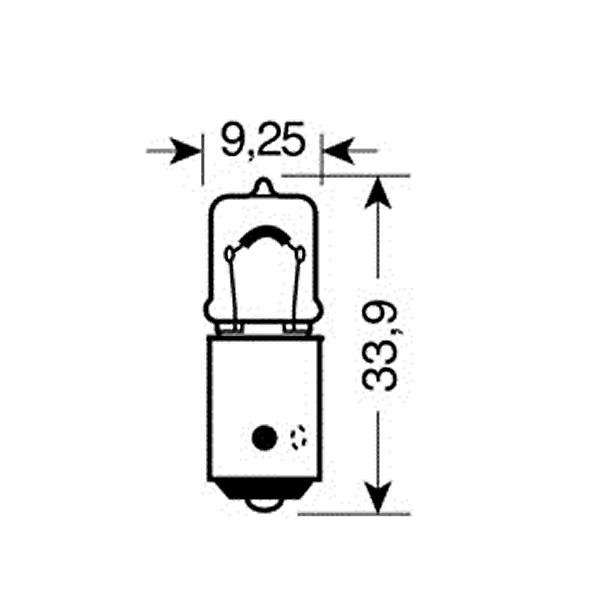 Λαμπα Τυπου Μινιον BAX9S 12V/6W 9X30MM Η6W - Thumbnail 4