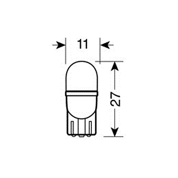 Τ10 Ψειρα Λευκο Φως W2.1X9.5D  Καρφι - Thumbnail 2