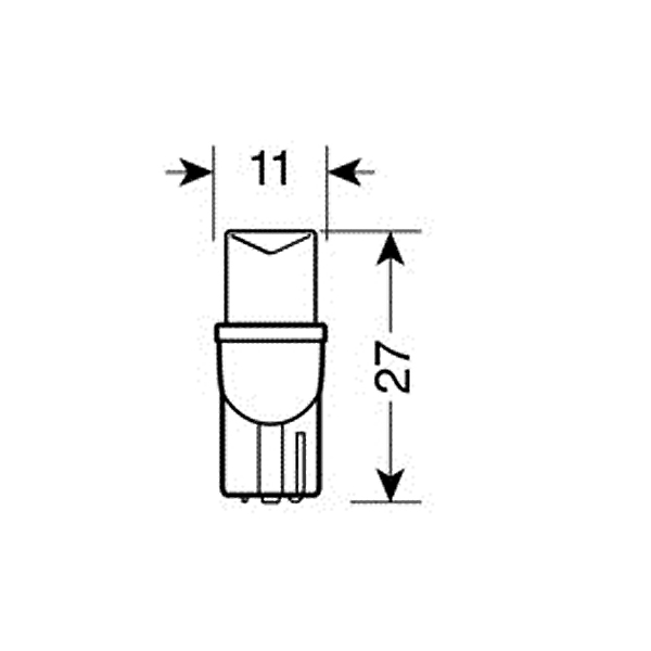 Τ10 Ψειρα Διαθλασης Λευκο Φως W2.1X9.5D - Thumbnail 2