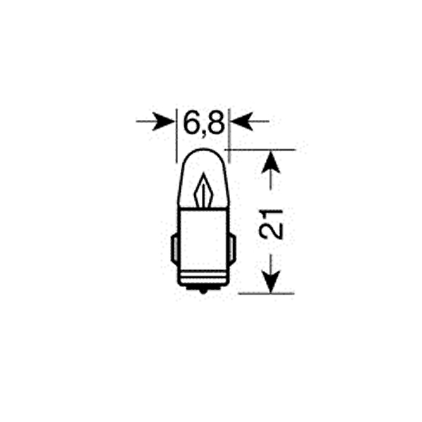 Λαμπακια Μινιον (J)12V/2W BA7S Μπλε 21MM - Thumbnail 2