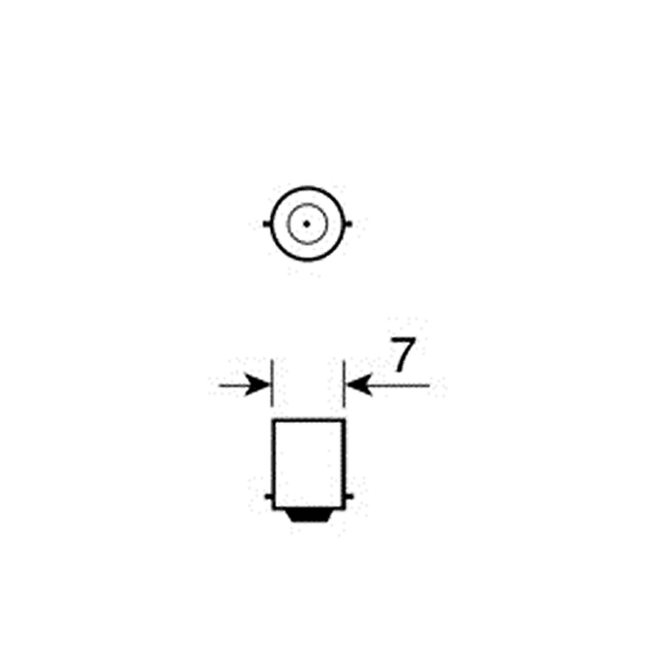 Λαμπακια Μινιον (J)12V/2W BA7S Μπλε 21MM - Thumbnail 4