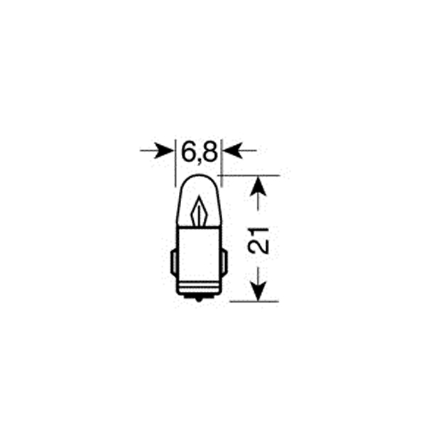 Λαμπακια Μινιον (j) 12V/2W BA7S Μωβ 21MM - Thumbnail 2