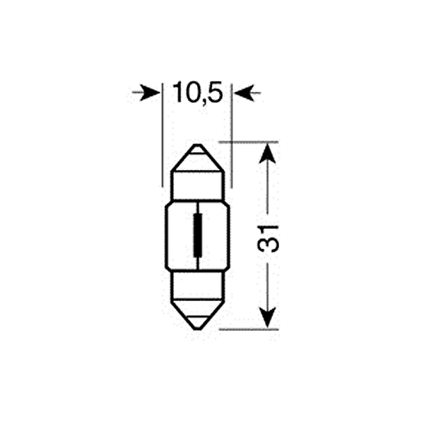 Λαμπακια Σωληνωτα 12V/10W Πρασινα - Thumbnail 2