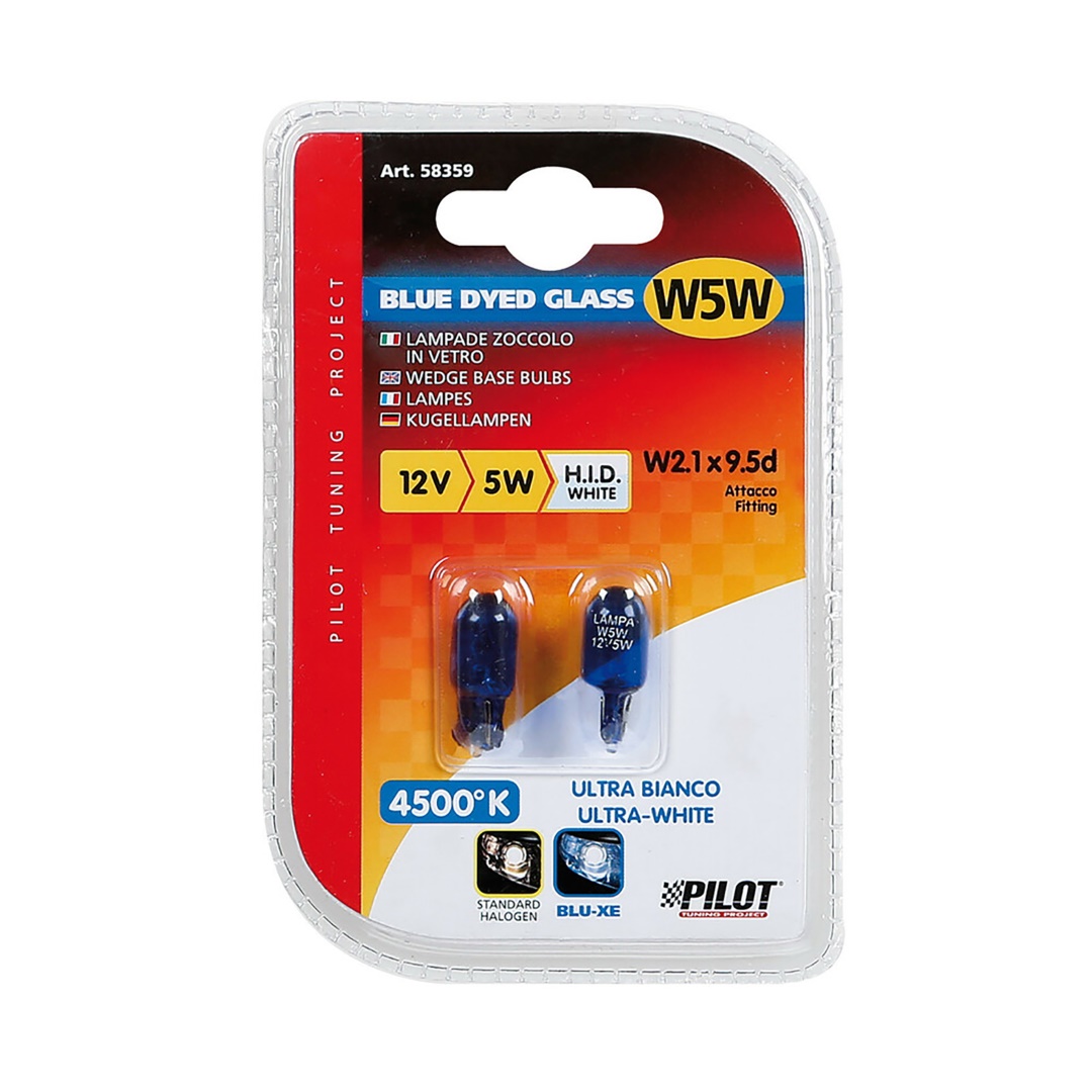 Σετ Λαμπακια Blue Xenon W5W - Thumbnail 4