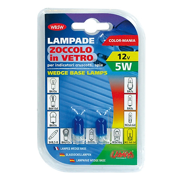 Λαμπακια 12V/WB5W 5W W2.1X9.5D Μπλε - Thumbnail 4