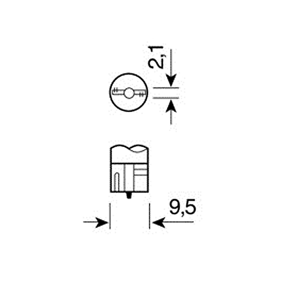 Λαμπακια 12V/WB5W 5W W2.1X9.5D Πρασινα - Thumbnail 3
