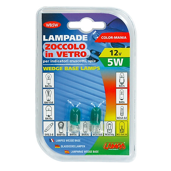 Λαμπακια 12V/WB5W 5W W2.1X9.5D Πρασινα - Thumbnail 4