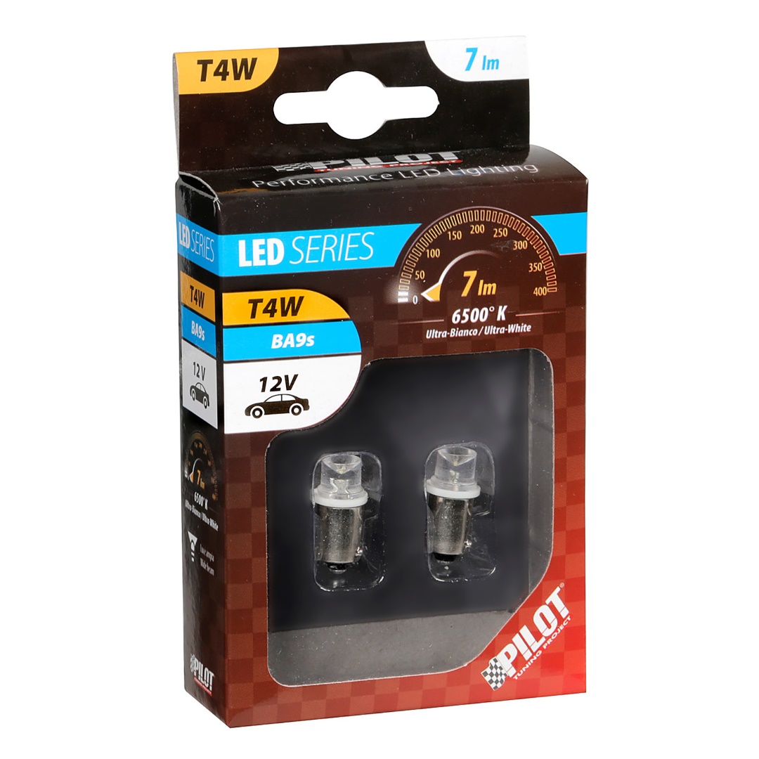 Λαμπακια Με LED 12V T4W BA9S Διαθλασης - Thumbnail 2