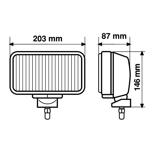 Προβολεας Maxtel 12/24V H3 130W - Thumbnail 3
