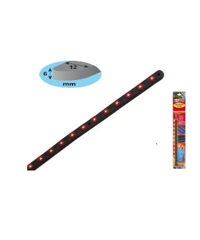 Tainia Σε Πλαστικη Βαση 24 LED 12V 51 Cm Πορτοκαλι-1 Τεμ.