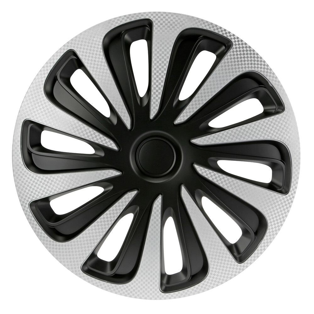 Lampa - Τάσι Αυτοκινήτου 13’’ Kojin Carbon TECH-ONE από υλικό ABS Ασημί / Μαύρο - 1 TEM (L3147.1)