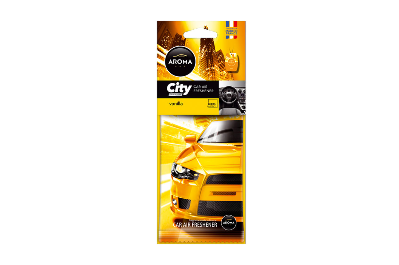 Amio – Αρωματικό Αυτοκινήτου Κρεμαστό Aroma City Card Vanilla για Φρεσκάδα & Καθημερινή Χρήση – 1 Τεμ. (A92669/AM)
