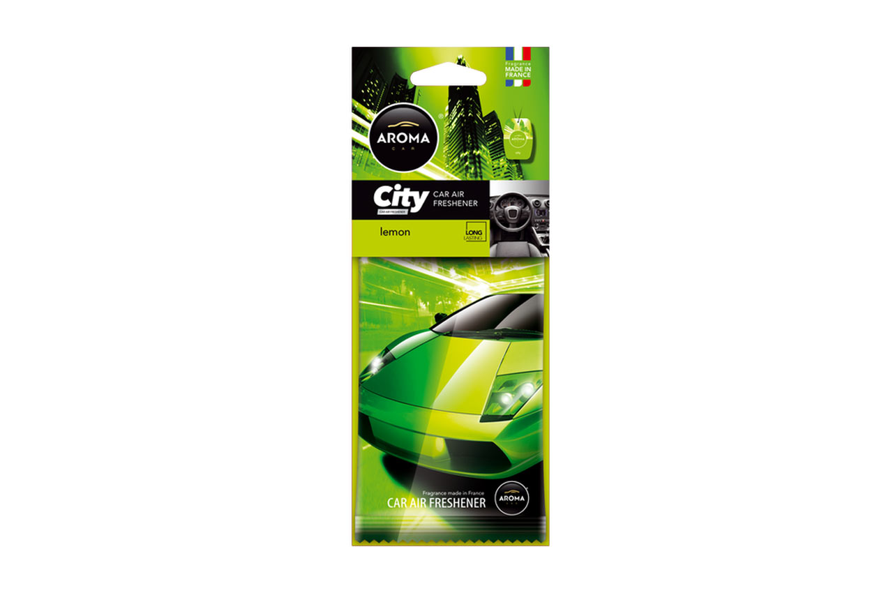 Amio – Αρωματικό Αυτοκινήτου Κρεμαστό Aroma City Card Lemon για Φρεσκάδα & Καθημερινή Χρήση – 1 Τεμ. (A92714/AM)