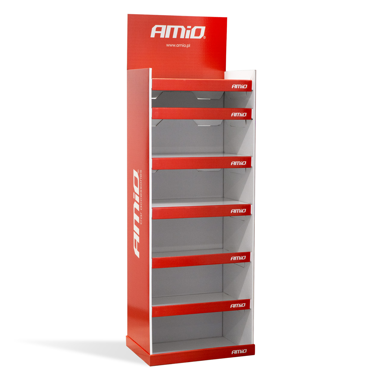 Amio – Σταντ Χαρτονένιο Εκθέτης 5 Ραφιών 60x152x40cm για Οργάνωση & Επαγγελματική Προβολή Προϊόντων – 1 Τεμ. (02995/AM)