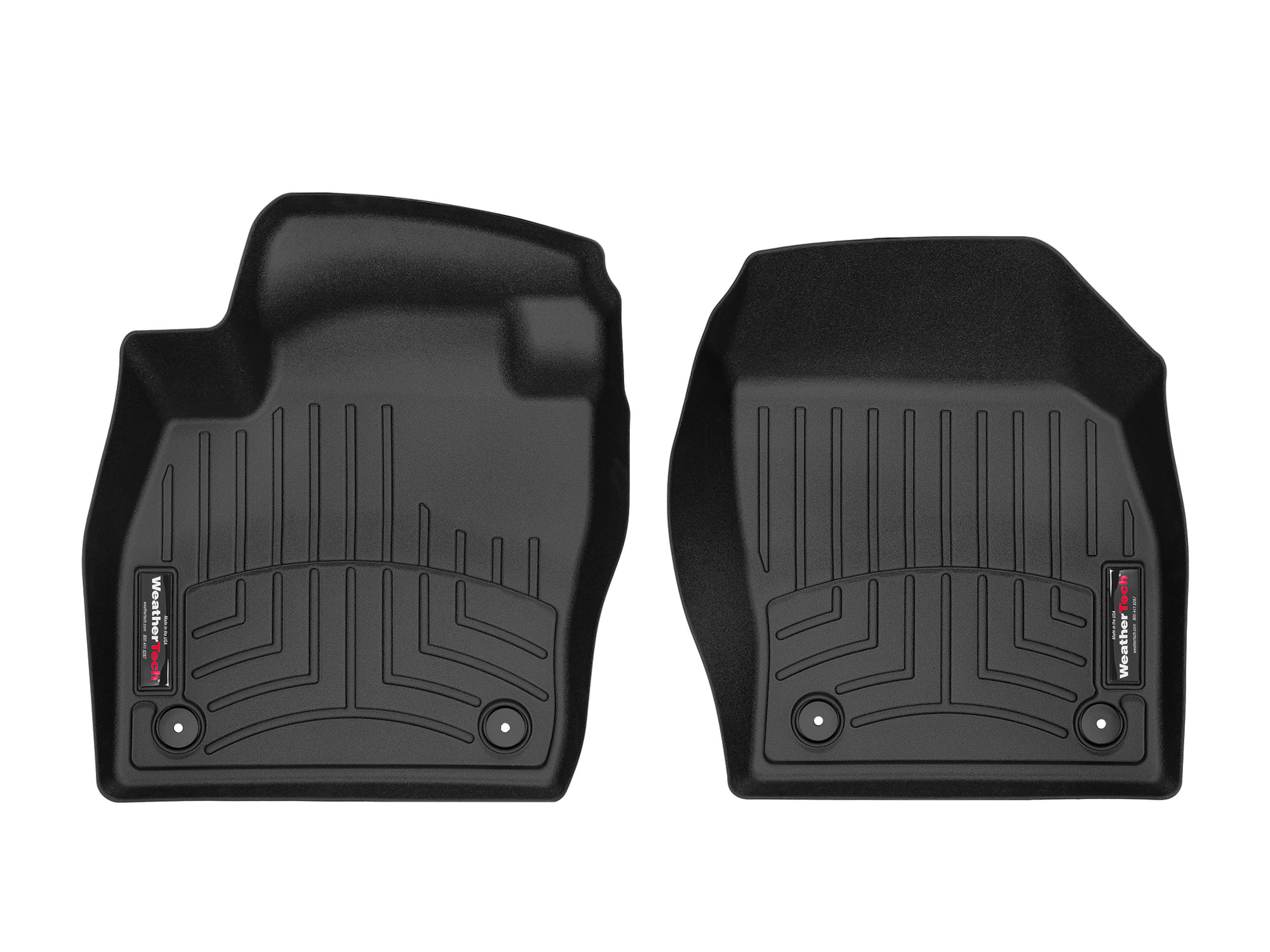 ΠΑΤΑΚΙΑ  ΓΙΑ VW POLO MK6 2017+ /AUDI A1 2018+ /SKODA SCALA 2018-2021  ΜΠΡΟΣΤΙΝΑ ΜΑΥΡΑ 2ΤΕΜ WEATHERTECH